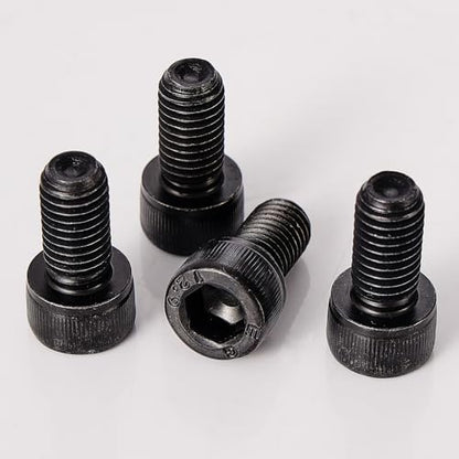 M6-1.0 Socket Head Cap Screws - 8/10/12/16/20mm Length Kit, 12.9 Grade Alloy Steel, Allen Drive, Black Oxide Finish, Full Thread, 50-Piece Set - size: 12.9-Socket-M6-8-20mm