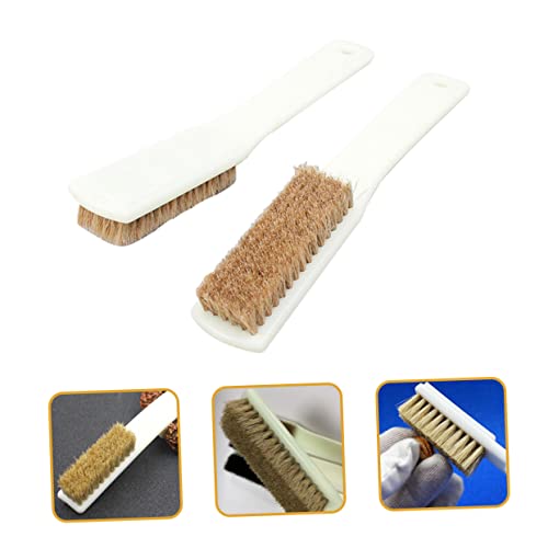2Pcs Climbing Brush Set Thick Boar's Hair Bristles and Sturdy Handle for Rock Cleaning Bouldering and Chalk Removal Tool