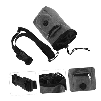 VICASKY Gray Bouldering Chalk Bag with Waist Belt Non Slip Climbing Chalk Bucket for Rock Climbing Hiking Gym Workouts for Weightlifting and Gymnastics