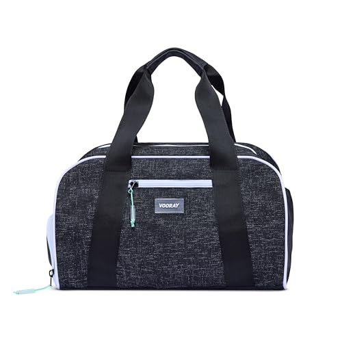 Vooray Burner Small Gym Bag for Women and Men, 23L | Lightweight Duffle Bag with Shoe Compartment, Water Bottle Pocket, Magnetic Handles, Adjustable Strap, Use for Sports, Travel - color: Graphite