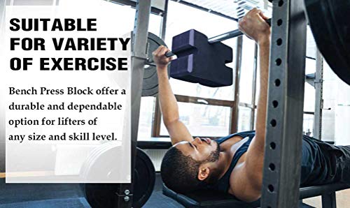 TAVIEW Bench Press Block,Bench Press Board Press Adjustable Home Gym Workout Fitness Accessories for Increase Your Bench Press - color: 2-5 Board