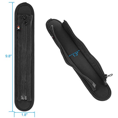 Replacement Shoulder Pad for Bags, Laptop Case with Zipper Closure Laptop Shoulder Bag Strap Pad (Small) - color: Small
