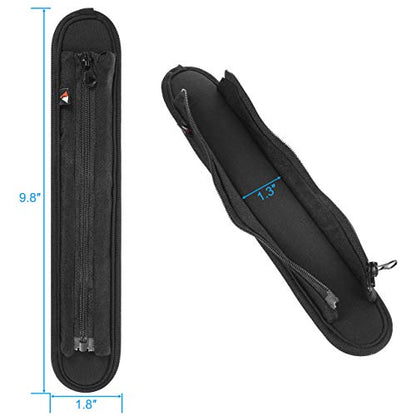 Replacement Shoulder Pad for Bags, Laptop Case with Zipper Closure Laptop Shoulder Bag Strap Pad (Small) - color: Small