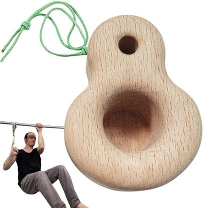 Rock Climbing Hangboard Strong Load-Bearing Multi-Depth Small Size | Small Climbing Grip Trainer Board Wood Texture for Home Gym Travel - color: 73mm