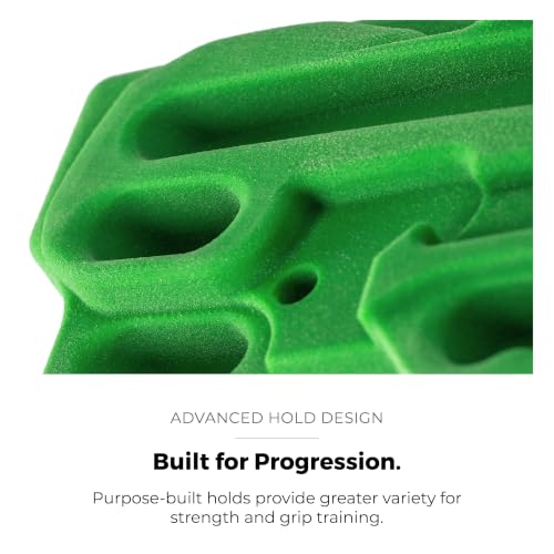 TRANGO Rock Prodigy Hangboard - Finger Training Board for Rock Climbing, Build Finger Strength, Home Training Board, Natural - Beech Wood, Pivot, Forge, Training Center - style: Forge