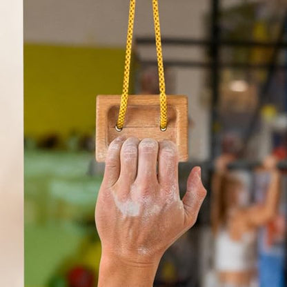 Hangboard Rock Climbing 1 Pair Wooden Fingerboard Pull up | Fingerboard Climbing for Climbers Tree Hand Playground Enhances Grip Strength Indoor Outdoor Doorway