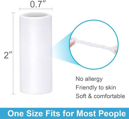 Sumifun Finger Sleeves, 20PCS Gel Thumb Finger Tubes for Arthritis, Trigger Finger Pain, Silicone Fingers Protector for Golf, Basketball, Golf, Rugby, Cracked Finger - color: Clear