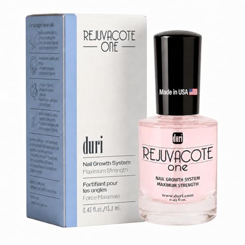 Duri Rejuvacote 1 Nail Growth System - Maximum Strength Nail Strengthener for Damaged Nails from Gel, Acrylic Manicure | Grow Long Natural Fingernails Fast - Rejuvacare Nail Hardener - 0.45 fl. oz. - color: Rejuvacote 1 Original Maximum Strength Nail Grow