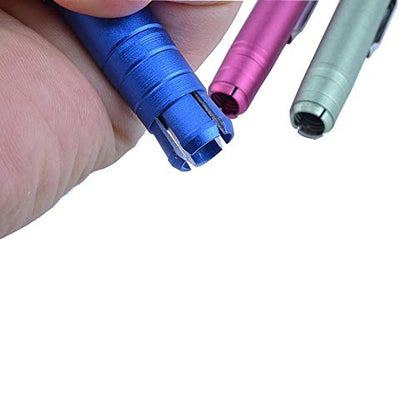 4x Different Color Aluminum Alloy Chalk Holder Teacher's Chalk Clip Clutch