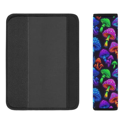 Universal Soft and Comfortable Seat Belt Cover for Adults and Children, Most Cars, 2 Pack Trippy Mushrooms Seat Belt Covers Cushion Neck and Shoulder Support - color: Pattern 775
