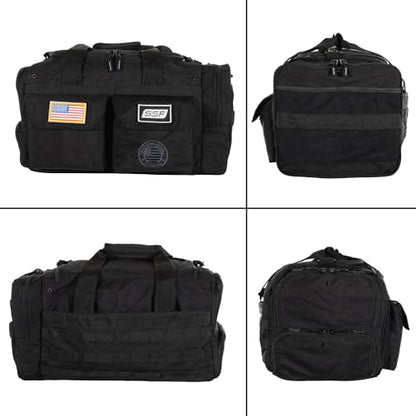Serious Steel Fitness Heavy Duty 1000D Nylon Duffel Gym Bag (Mid BUD - Black) - color: Black, style: Duffel Bag (Mid Bud)