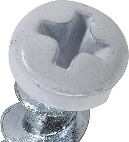 Hillman Borefast Drywall Anchors, 1-1/2in Pan Head, 75 Pack, White | Zinc finish , Phillips pan head self-drills into drywall, wood, and metal studs , Reusable for hanging fixtures - color: White