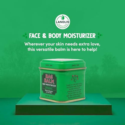 Bag Balm Vermont's Original Ointment, 1 Ounce Tin (Pack of 4), Moisturizing Ointment for Dry Skin that can Crack Split or Chafe on Hands Feet Elbows Knees Shoulders and More - size: 1 Ounce (Pack of 4)
