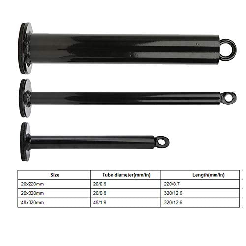 Weight Loading Pin, Fitness Equipment Accessory Olympic Weight Plate for Cable Pulley System LAT Pulldown (3 Sizes) - size: 20x320mm