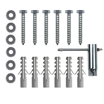 Drywall Anchors for TV Mount,Lag Bolt Kit | With Concrete Wall Anchors M8 Lag Bolts and Washer Installation on Brick or Concrete Wall by with Screw Hardware Tool Socket
