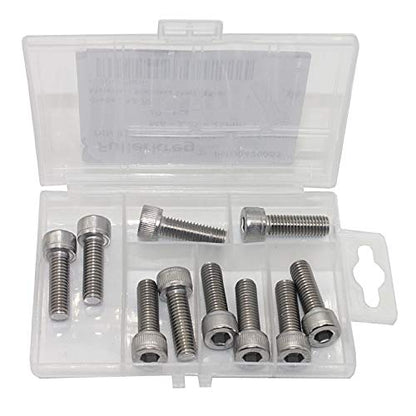 Fullerkreg M6-1.0 x 25MM Socket Head Cap Screws, Allen Socket Drive, Din 912, AISI 304 Stainless Steel (18-8), Full Thread, Bright Finish, Machine Thread, Quantity 20 - size: M6-1.0 x 25MM