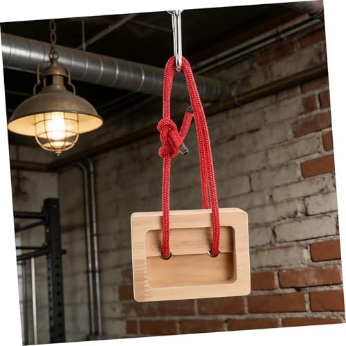 BESPORTBLE 2pcs Wooden Rock Climbing Fingerboard Set for Grip Strength Training, Portable Climbing Hangboard with Incremental Depth Pockets, Indoor and Outdoor Finger Trainer for Climbers