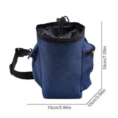 Rock Climbing Chalk Bag Adjustable Belt Gear Equipment | Chalk Organizer for Rock Climbing, Bouldering, Weightlifting, Gymnastics, Adults Women Men - color: Navy Blue