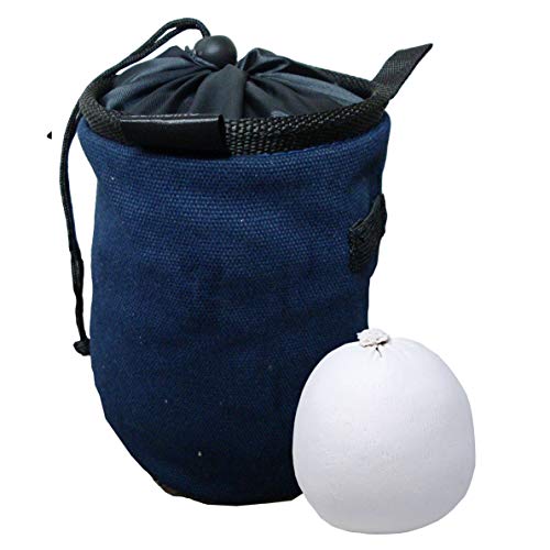 Z ATHLETIC Chalk & Bag Combo for Gymnastics, Climbing, and Weight Lifting (3oz, Multiple Colors) - color: Dark Blue