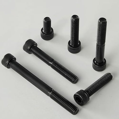 M8-1.25 x 90mm Socket Head Cap Screws, M8 Bolts, 12.9 Grade Alloy Steel, Allen Socket Drive, Black Oxide Finish, Half Thread, Quantity 8 - size: M8 x 90mm(8PCS)