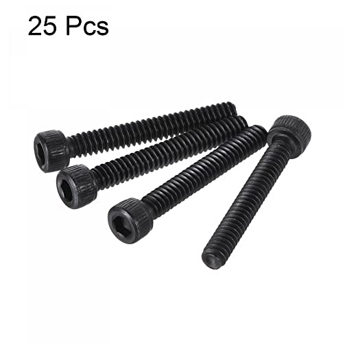 uxcell #6-32x1" Hex Socket Head Cap Screw Bolts 12.9 Grade Alloy Steel 25pcs - size: #6-32x1"