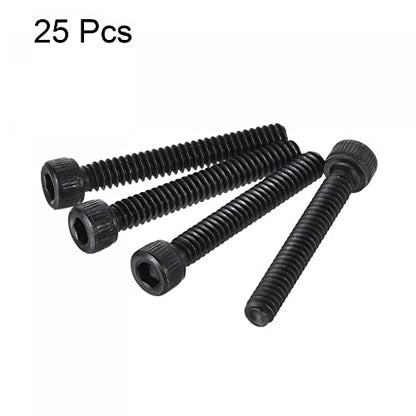 uxcell #6-32x1" Hex Socket Head Cap Screw Bolts 12.9 Grade Alloy Steel 25pcs - size: #6-32x1"