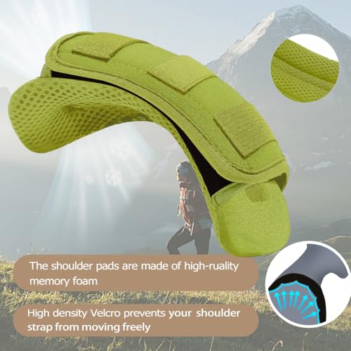 ZINMARK 2-Pack Shoulder Pad Ultra-Thick Tactical Vest Cushion for Laptop Bags, Messenger Bags, Briefcase Bags, Luggage Bags, Tool Bags, Travel Bags and Most Bags, Army Green - color: Army Green