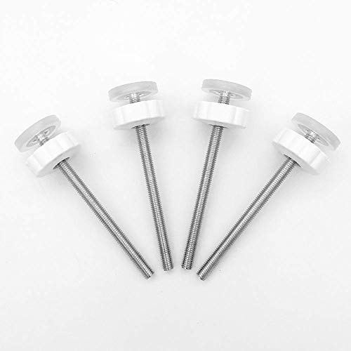 Vmaisi 8MM Pressure Gates Threaded Spindle Rods 4 Pack | Baby Gates Accessory Screw Bolts Kit Fit for All Pressure Mounted Walk thru Gates - size: 4 Count (Pack of 1)