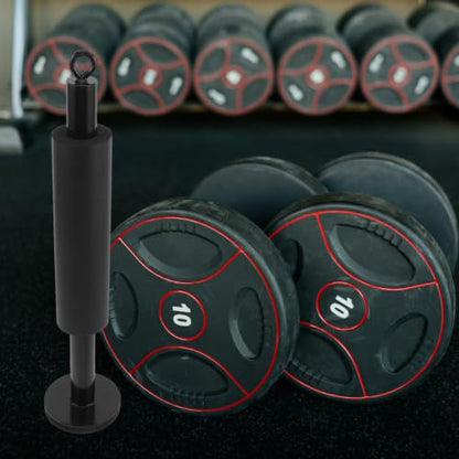 Luxshiny Fitness Loading Pin with Carabiner Steel Arm Muscle Training Accessories Easy to Use Gym Weight Lifting Equipment for Fitness Workouts