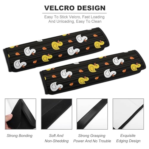 Soft Padded Seat Belt Shoulder Pad for Elderly Support, Stroller Pushchair High Chair, 2 Pack Yellow White Cute Rubber Duck Shoulder Harness Cover Neck and Shoulder Support - color: Pattern 1258