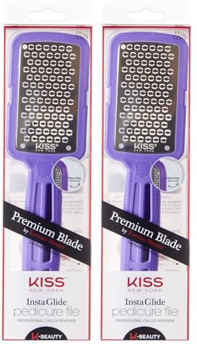 Kiss New York Insta Glide Pedicure File Callus Remover Foot File FF02 (Pack of 2) - size: 1 Count (Pack of 2)
