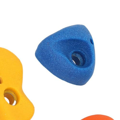SUNGOOYUE 5 Pcs Climbing Holds, Colorful Resin Wall Grips with Mounting Hardware for Kids Indoor Outdoor Play