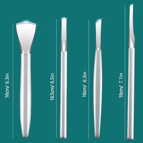 Ingrown Toenail Removal Kit, Pedicure Tools Kit Professional Knife Set Stainless Steel Ingrown Toenail Tool Foot Care Tools Nail Cuticle Remover (4 Pcs Set) - color: 4 Pcs Set