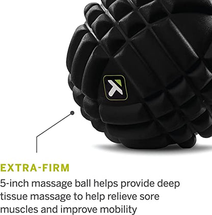 TRIGGERPOINT Performance Grid X Massage Ball for Deep Tissue Massage and Exercise Recovery, Black (Pack of 12) - size: 1 Count (Pack of 12)