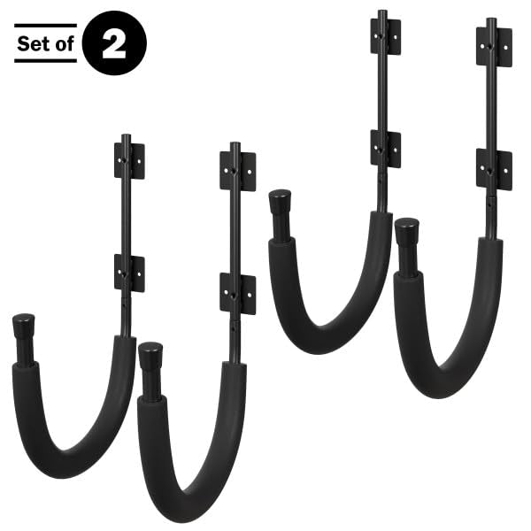 2-Pack of Kayak Storage Hook Sets - Kayak Wall Mount Hangers with 100lb Capacity Per Pair for Paddleboards, Surfboards, - size: 2-Set