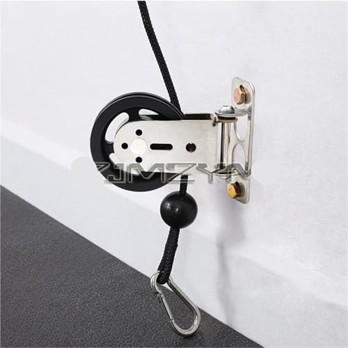 U Groove Stainless Steel Wall Pulley Wall Mount Home Gym Rotating Silent Pulley Bodybuilding Pulley LAT Lift Cable Muscle Pulley Mute Swivel Bearing Wheel(Aluminum Alloy) - color: Aluminum alloy