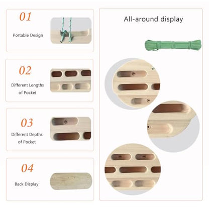 Finger Climbing Hangboard as Climbing Finger board Wooden forearm exercise,climbing training block for Climbing Training, Building