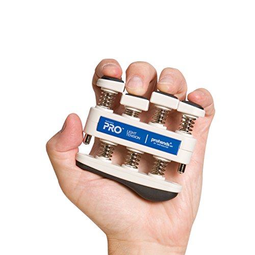Prohands PRO Hand Exerciser, Finger Exerciser (Hand Grip Strengthener), Spring-Loaded, Finger-Piston System, Isolate and Exercise Each Finger - color: Blue - Pro, size: 5 lb (Light Tension)