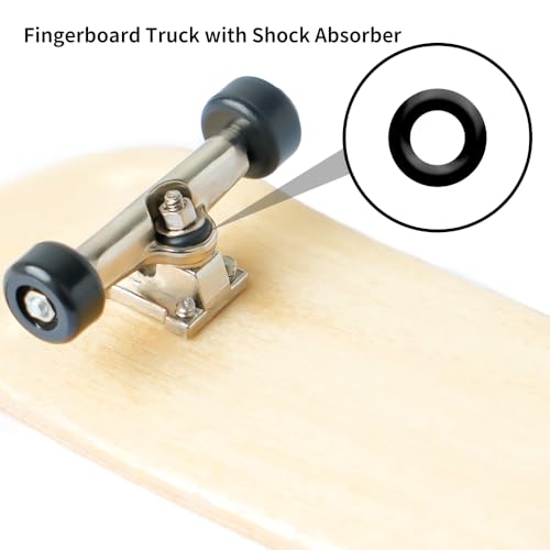 6PCS Pro 32mm Fingerboard Wooden Board Professional Mini Finger Skateboard Set of 6 - color: 6pcs