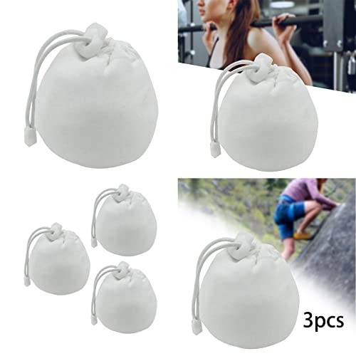 4X Chalk Bag Drawstring Pouch Wrist Bush Sock for Sports Walking Deadlifting