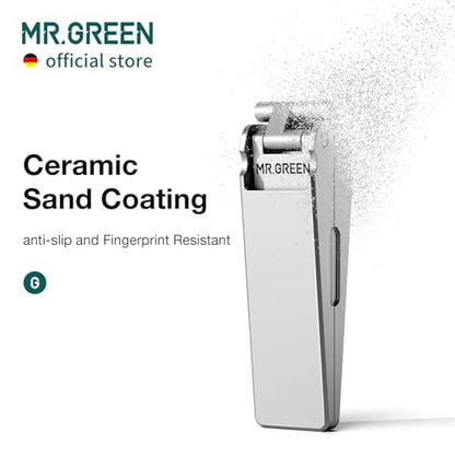 MR.GREEN Innovative Folding Nail Clippers Collapsible Nail Cutters Stainless Steel Nail Scissors Portable Travel Manicure Tools