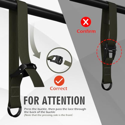 LEEKEY Pull Up Assistance Bands,5-125LB Resistance Bands with Grip、Door Anchor、Gym Bag - Exercise Bands for Full-Body Training, Fitness, Physical Therapy -USA Original Patent - style: 75LBS-GREEN