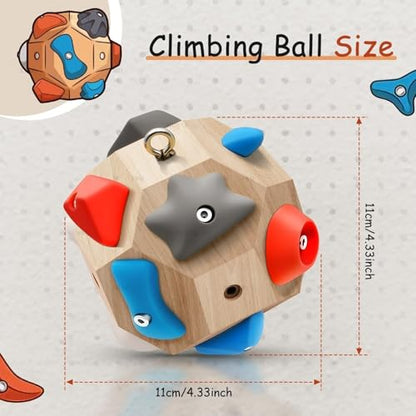 Handcrafted Boulder Block for Climbers, Rock Climbing Ball for Build Strength and Precision, Finger Strength Training Climbing Ball Gifts for Rock Climbers Enthusiasts - color: 1 pack