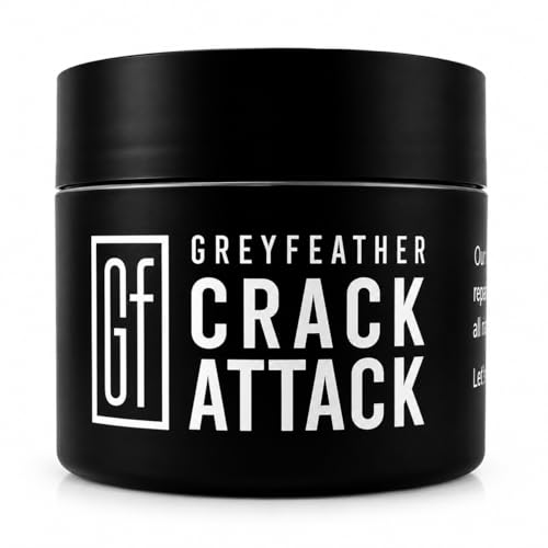 Greyfeather Crack Attack Hand Cream for Dry Cracked Hands – Working Hands Cream Travel Size with Shea Butter & Vitamin E – Non-Greasy Fast Absorbing Intensive Hand Lotion & Moisturizer for Men Women - size: 4 Fl Oz (Pack of 1)