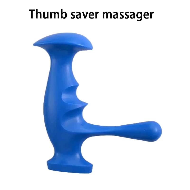 Manual Trigger Point Massage Tool and Thumb Saver for Full Body Deep Tissue Massage, Include 1 Green Thumb Protector Tool, 1 Blue Gun Type Massage Tool, 1 Black Hand Held 3-Legged Massage Knobs