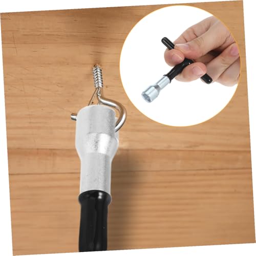 Alipis Manual Installation Tool for Eye Screws and Screw-in Hooks Heavy Duty Steel T Handle Nut Driver for Hooks Sturdy Wrench Tool for Easy Assembly