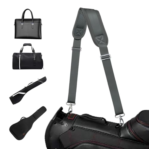 Shoulder Strap for Bag Universal Replacement 58"/67" Fixed Padded Adjustable Buckle Heavy Duty Shoulder Strap - color: Gray, size: 58"