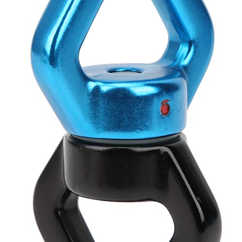 RiToEasysports Climbing Rotational Device, 360 Degree with Sealed Steel Ball Bearings for Rock Climbing Swing Aerial Yoga Hammock - color: Black Blue