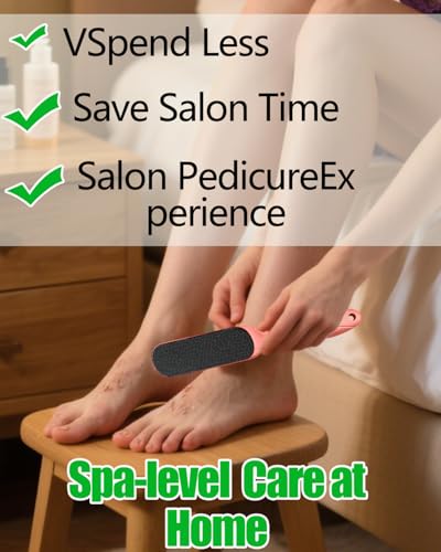 Nano Glass Foot File, Callus Remover for Feet, Wet and Dry Feet Dead Skin Remover, Durable Foot Scrubber, Double-Sided Safe Hygienic Pedicure Tools for Feet, Long Lasting Foot Care Soft Smooth Feet - style: Rose gold