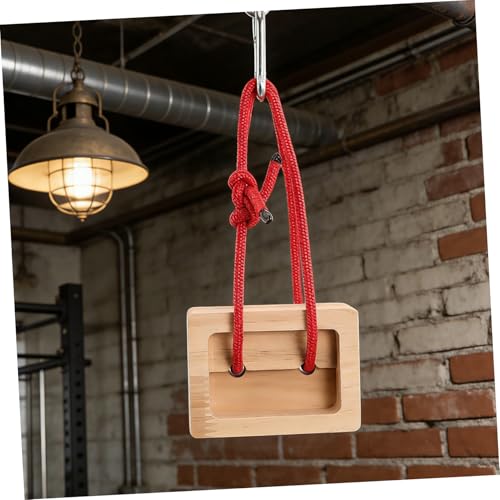 ABOOFAN 2pcs Portable Wooden Rock Climbing Hangboard for Finger Strength Training with Simulated Grip Design, Climbing Board for Doorway Use in Outdoor Fitness Routines